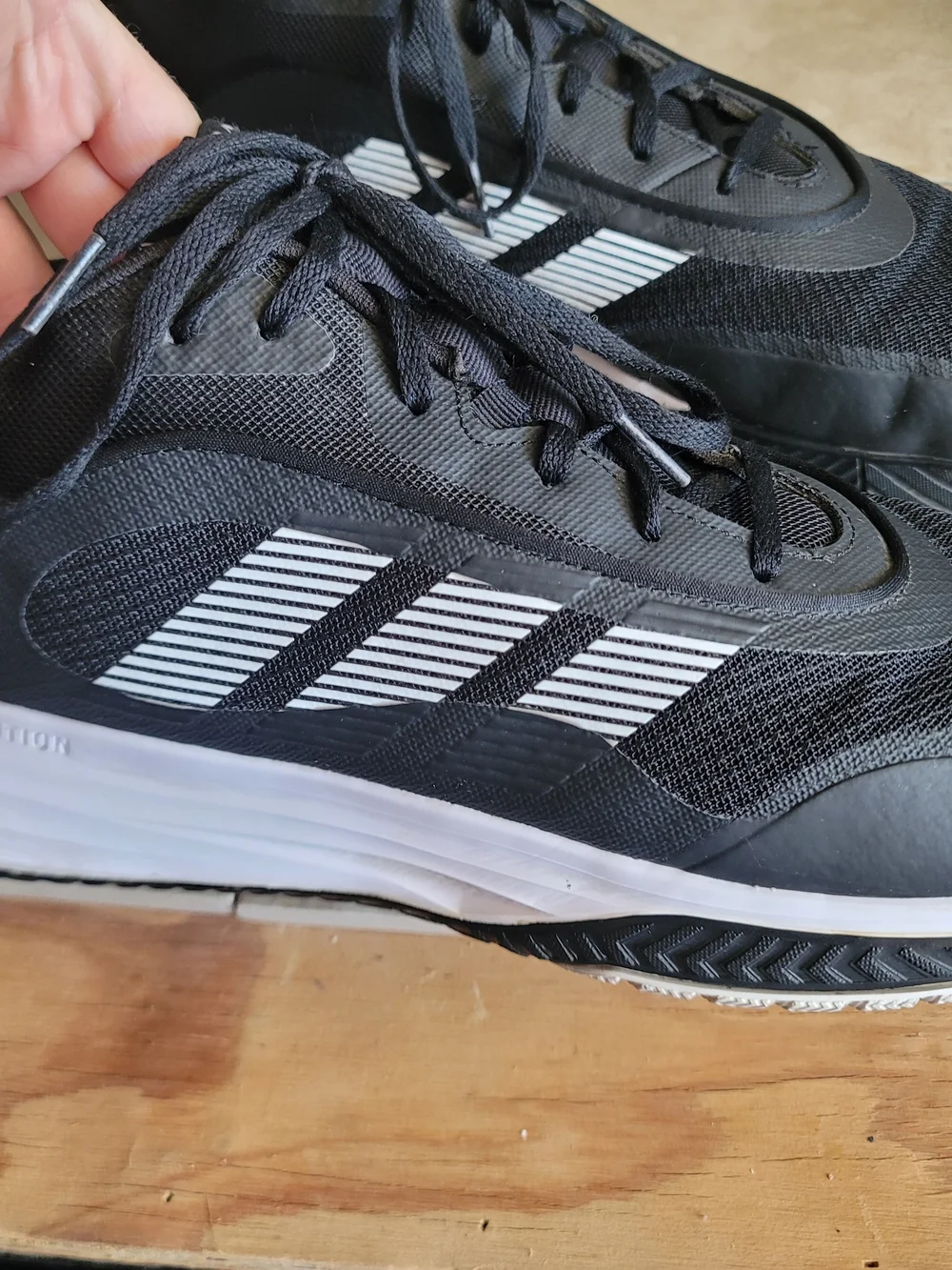 Adidas Men’s Black Lightweight Running Shoes